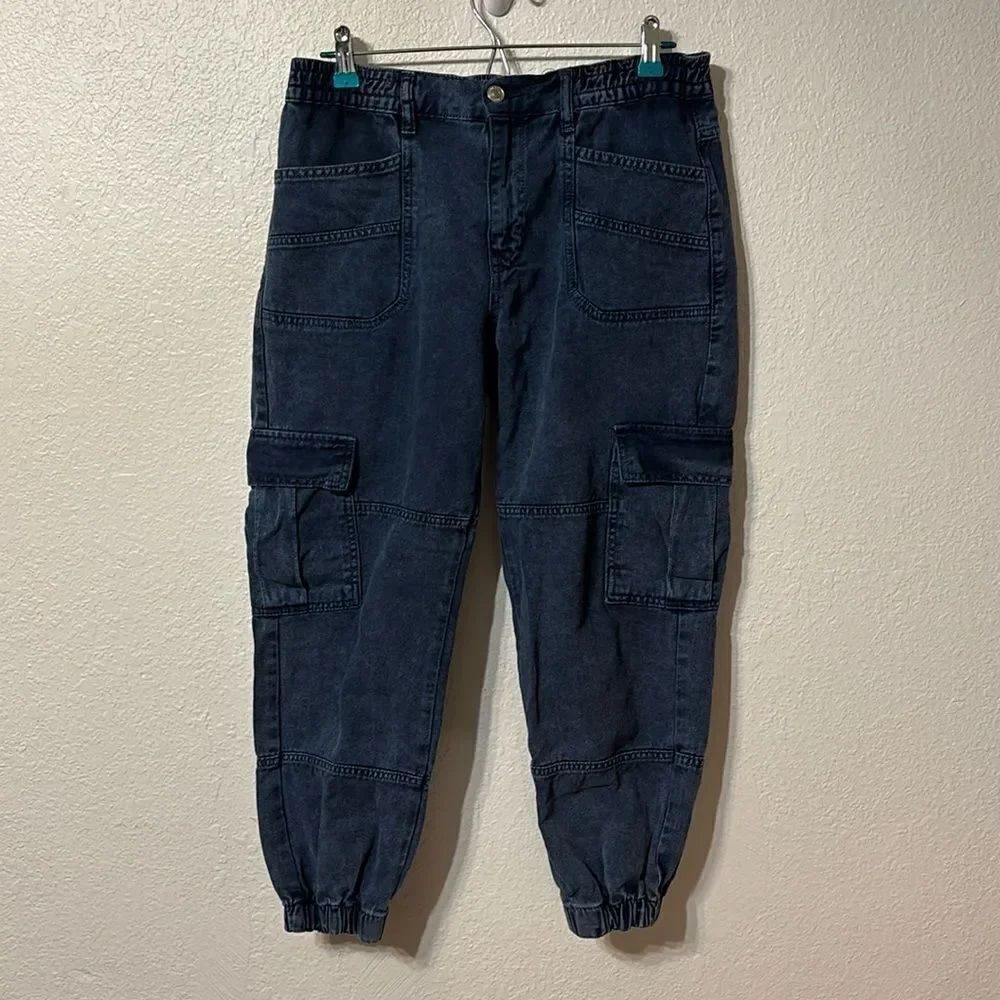 Free People Denim Cargo Joggers Small